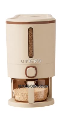 UFORU sealed rice dispenser with measuring cup