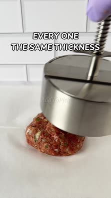 Stainless steel burger patty press, 304 grade