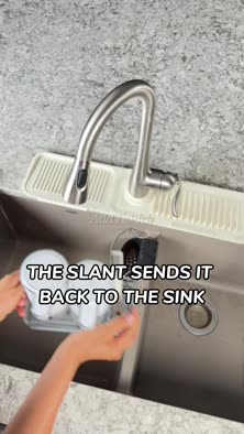 Silicone sink splash guard mat